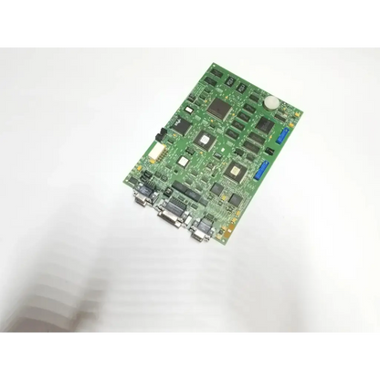 Marquette 800678-002 green circuit board bbca1-11 with black integrated circuits blue connectors and white circular component