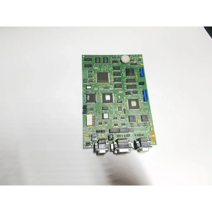 Marquette 800678-002 circuit board bbca1-11 green rectangular board with black components and blue connectors