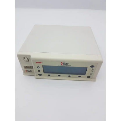 Cream-colored masimo 1603 signal extraction pulse oximeter rad 9 with digital display and control buttons