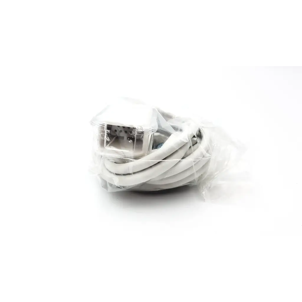 White coiled usb cable with clear plastic connector housing for masimo lnc mp10 2281 cable accessory
