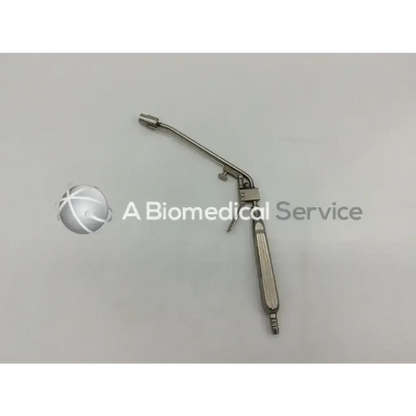Stainless steel McGown 30000 hemorrhoid ligator with curved articulated arm and textured grip handle ligator ad5-60 121322sm