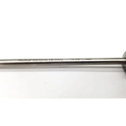 A sleek metallic medical horizons 18-2312 instrument with engraved text and ce mark for da24-47 use