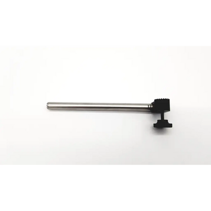 Black and silver metal end mill with toothed cutting edge for medtronic 963-726 orthopedic steath station fixation tube