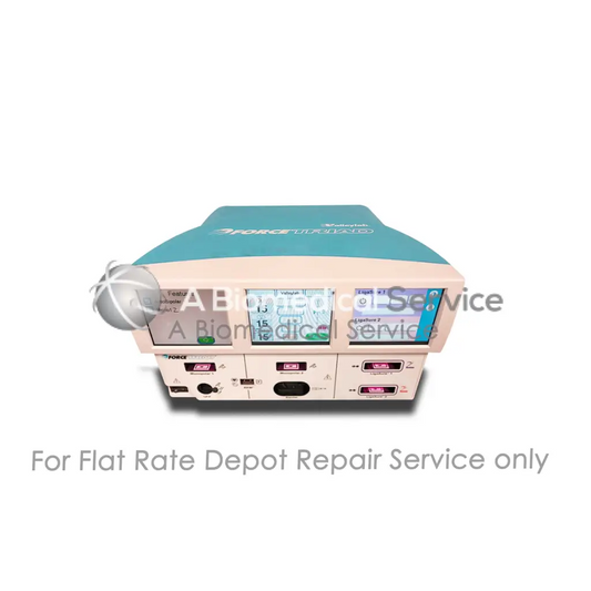 Teal and beige medtronic covidien valleylab force triad electrosurgical unit with digital displays for repair service