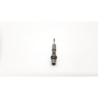 Gray metallic midas b5298 s4f surgical burr guard with cylindrical body and tapered tip for precision use