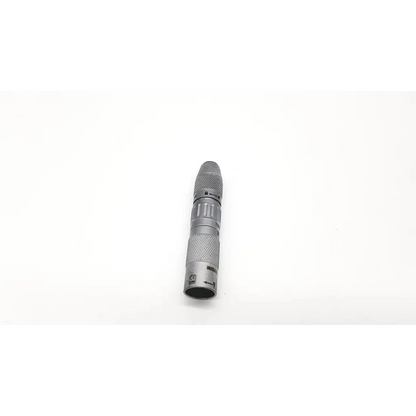 Silver metallic micrometer with textured grip and engraved markings for medtronic midas rex legend at10 telescoping attachment