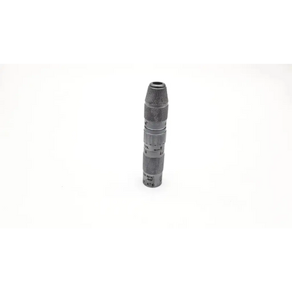 Gray metallic medtronic midas rex legend at10 telescoping attachment with textured grip and engraved markings