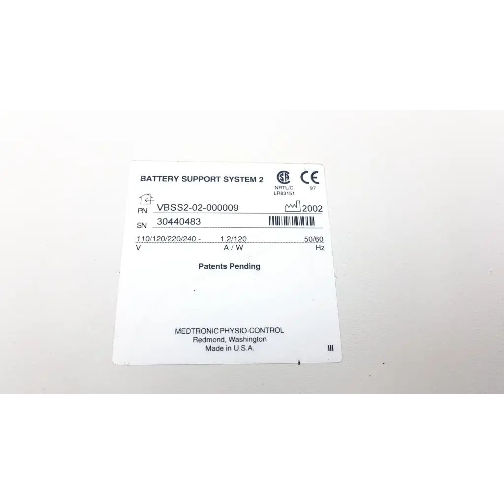 Load image into Gallery viewer, Medtronic Physio-Control Battery Support System 2