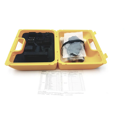 Yellow plastic case with black mercedes benz-38 diagnostic connector v2.0 and accessories for vehicle diagnosis