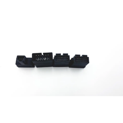 Black plastic automotive diagnostic connector adapters for mercedes benz-38 diagnostic connector v2.0 use
