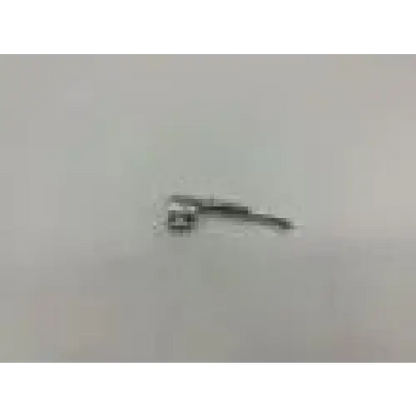 Silver metal paperclip pictured with mercury medical mil 1 laryngoscope blade for secure medical use