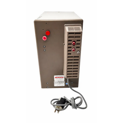 Gray industrial power supply unit with red indicators and coiled cord for mettler h30 analytical balance biomed certified