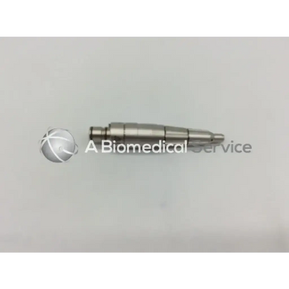 Silver metallic microaire 2130 hi speed drill with tapered cylindrical body and threaded sections for precision drilling