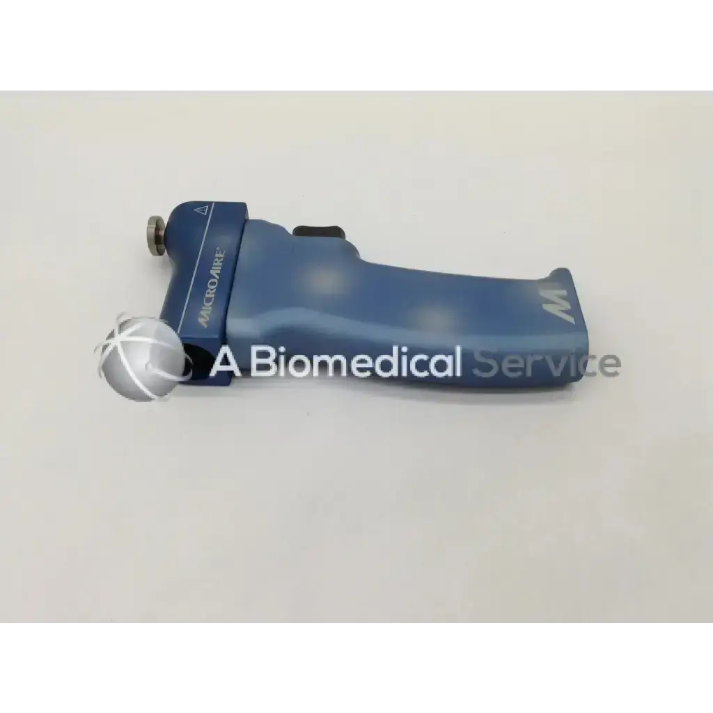 Blue microair smart release carpal tunnel drill with metallic spherical tip and ergonomic handle design for release carpal tunnel procedures