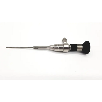 Silver microaire 81023 arthroscope with black ergonomic grip and metallic shaft for precise da24-99 use