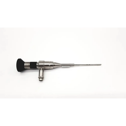 Silver microaire 81023 arthroscope da24-99 with black ergonomic handle and slender metallic shaft for surgical use