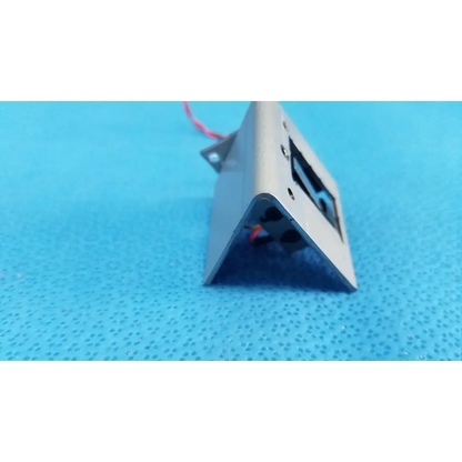 Silver triangular microswitch limit sensor bracket assembly with visible wiring for trc-nw6s retinal camera
