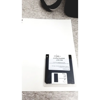 Black 3.5-inch mie personal dataram pdr-com floppy disk in clear plastic for mie personal aerosol monitor industrial hygiene use