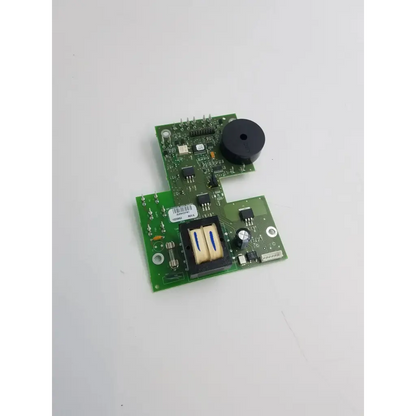 Green main board bbca2-12 with black circular speaker and beige cylindrical components for board 22523sm use