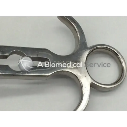 Stainless steel miltex 11-432 balfour center blade surgical forceps with polished finish and ergonomic loop handles