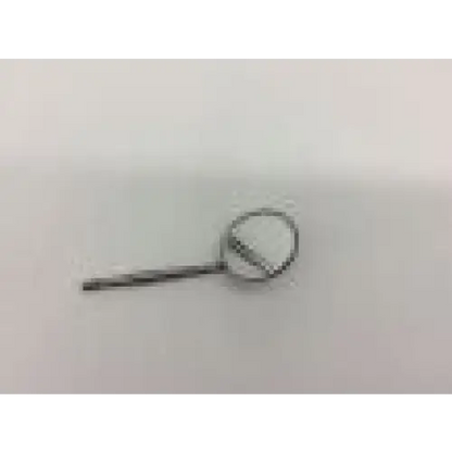 Silver miltex 49001007 #5 mouth mirror plane with circular mirror plane surface and slender plane surface cone handle