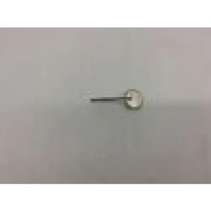 Silver-toned miltex 49001007 mouth mirror plane nose stud with round faceted crystal and mirror plane surface cone socket