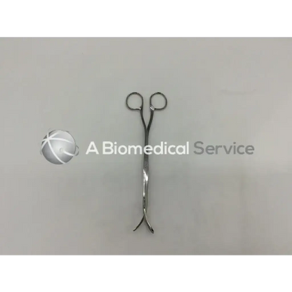 Miltex vantage v93-10 stainless steel sterilizer forceps with rounded handles and curved tapered tips for precise use