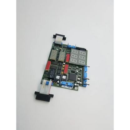 Mindray 0670-00-0650-03 cpu circuit board with spo2 featuring green board with red blue connectors and gray display panels