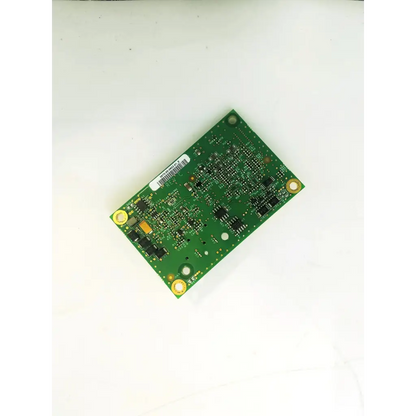 Green rectangular assembly board with gold-plated mounting holes and components for mindray accutor v patient monitor