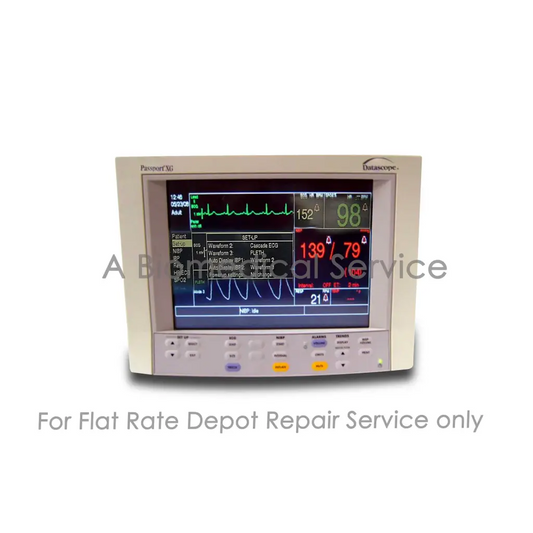 Beige mindray datascope passport xg medical equipment patient monitor with digital vital signs display for repair service