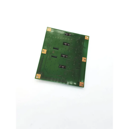Green rectangular minebea dm63009 u84pa-e0015436a inverter board with gold mounting corners and black integrated components
