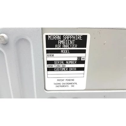 Miran Sapphire Ambient Air Analyzer 205B-71284-369