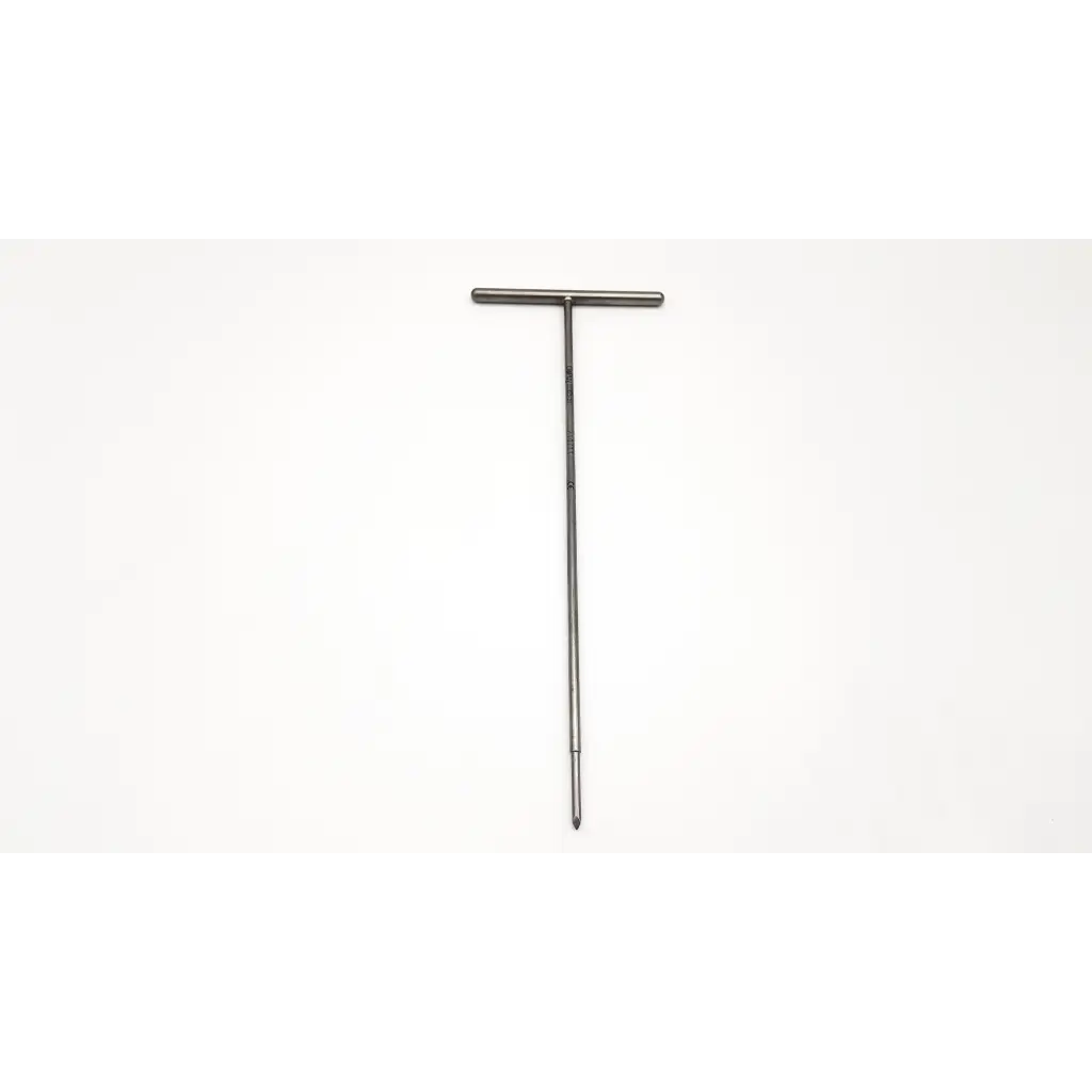 Mitek 214711 surgical tool da54-199 metallic t-shaped soil probe with slender shaft and pointed tip