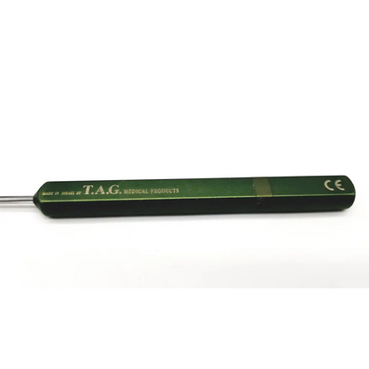Dark green mitek suture leader da46-68 right bend 30 degree designed for precise surgical suturing use