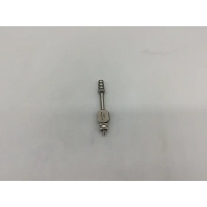 Silver surgical drill bit with hexagonal head and threaded ends for mizuho 07-119-01sc suction tube use
