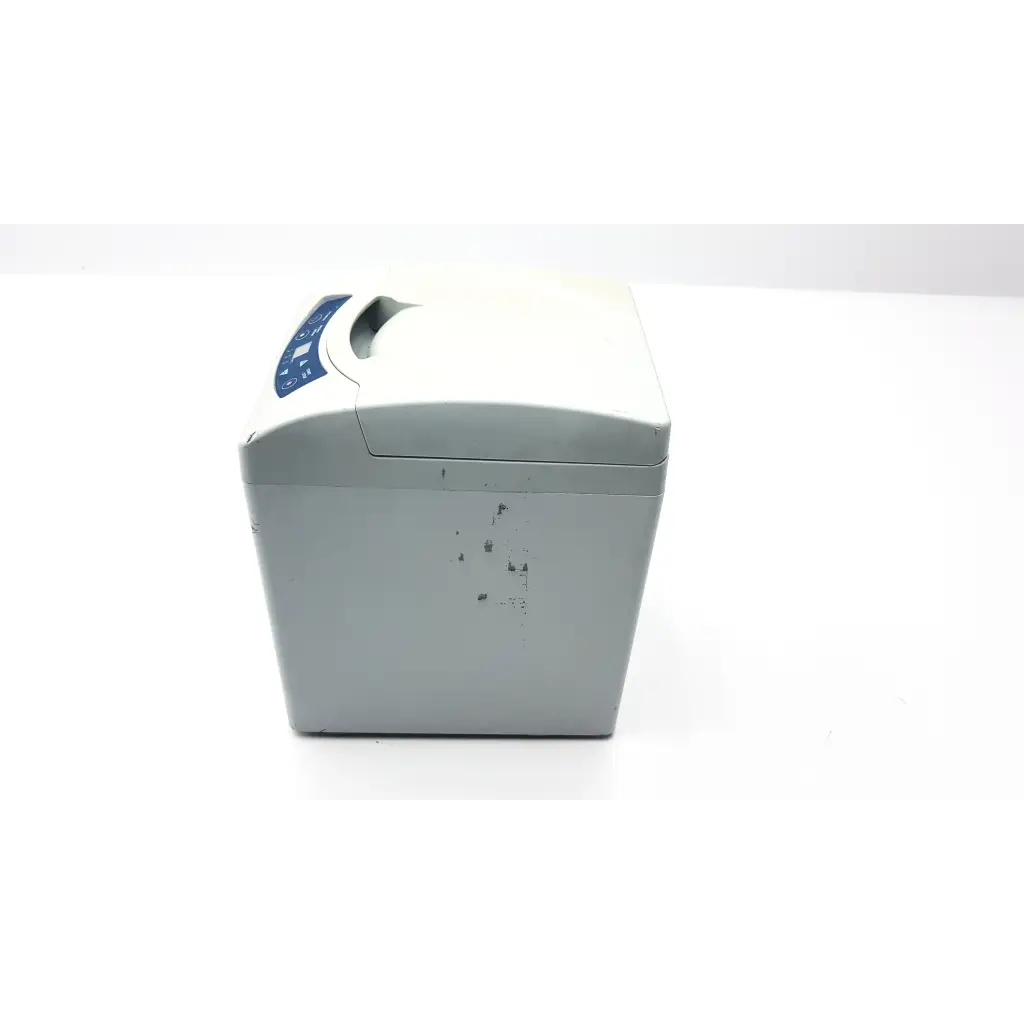 Gray plastic cash register with blue control panel and handle for monitex industrial turbomax v3 aligate mixer gx300