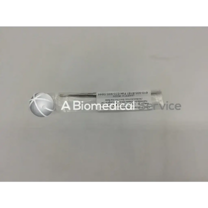 Silver spherical msi precision specialty instrument 396491j with clear plastic tube and printed label for medical use