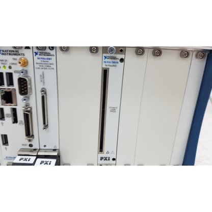 White national instruments pxi express module with vertical slot labeled ni pxi-7951r for data acquisition use