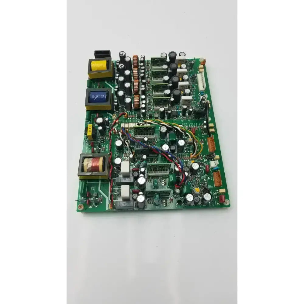 Green printed circuit board with black white and copper components nayuta nb497 spu 10 power supply control board