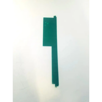 Dark green rectangular nec dec 22tv-0 circuit board with cutout and small circular indentations on its surface