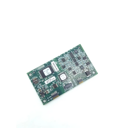 Green rectangular circuit board with black integrated circuits and silver solder points for nellcor spo2 replacement parts
