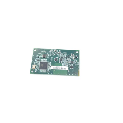Green rectangular circuit board with black integrated circuit for nellcor 069235-b/2 spo2 module used in biomedical service and responsible electronics recycling