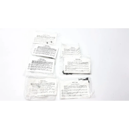 Packaged metallic clamp screws in clear bags with labels for new brunswick scientific innova incubator 4080 maintenance parts
