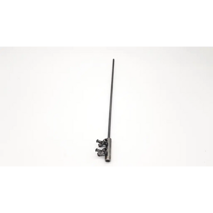 Black metal surgical ss irrigation probe nezhat probe with three fittings attached at the base for irrigation use