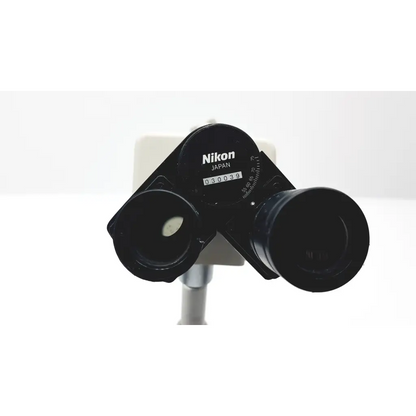 Black nikon 030039 binocular microscope with matte finish and engraved serial number for precise imaging use