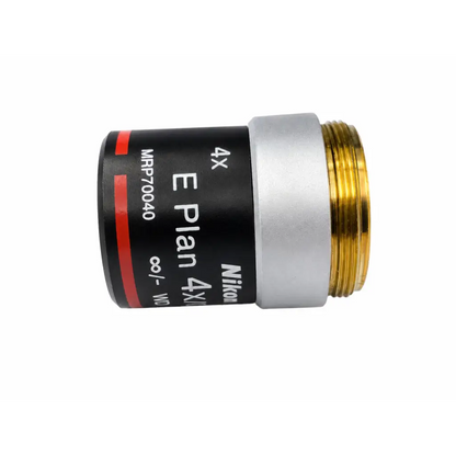 Nikon E Plan 4X/0.10 Microscope Objective - Biomed Certified
