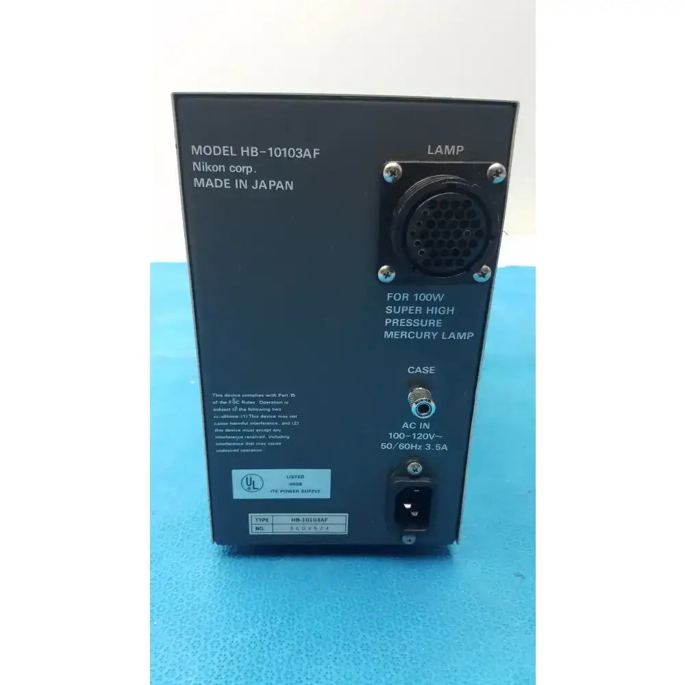 Nikon HB-10103AF Super High Pressure Mercury Lamp Power Supply Super High Pressure Mercury Lamp Power Supply, second-hand product photo 21
