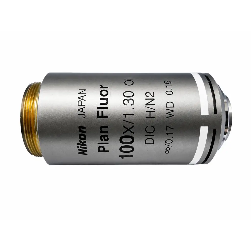 Nikon Plan Fluor 100X/1.30 Oil DIC H/N2 Microscope