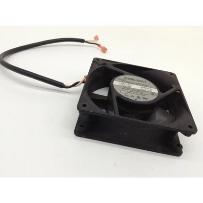Black nmb-mat 4715fs-12t-b50 12cm ac fan axial fan with square housing and three blades for cooling applications