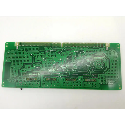 Green rectangular nortel nt8d41ba sdi paddle board with intricate copper traces and multiple connector slots